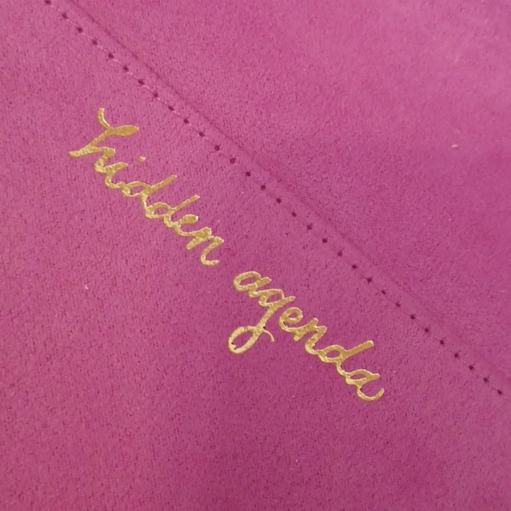Lilly Pulitzer Gold Agenda Folio Gold exterior pink interior 8